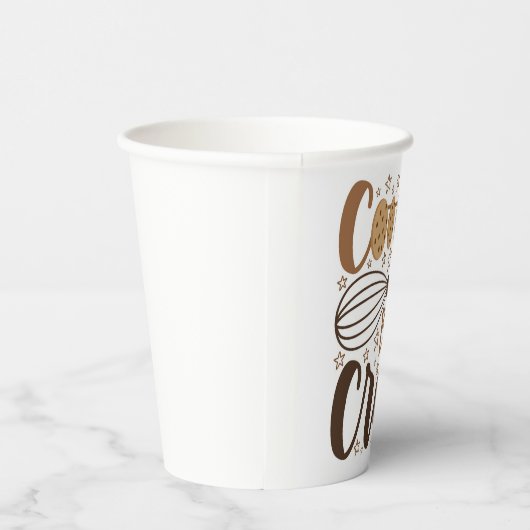Leuke Cookie Baking Crew Design Papieren Bekers (Rechts)