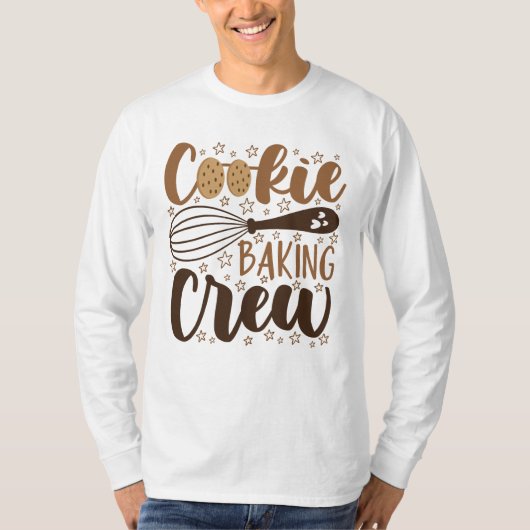 Leuke Cookie Baking Crew Design T-shirt (Voorkant)