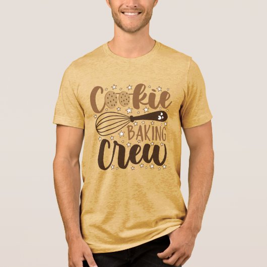 Leuke Cookie Baking Crew Design Tri-Blend Shirt (Voorkant)
