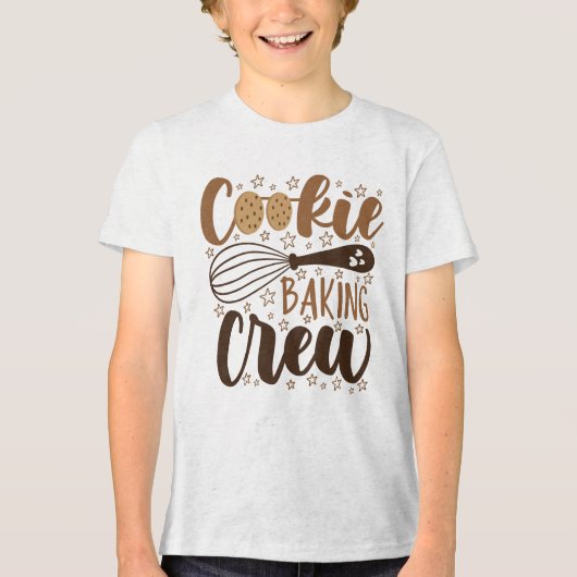 Leuke Cookie Baking Crew Design Tri-Blend Shirt (Voorkant)