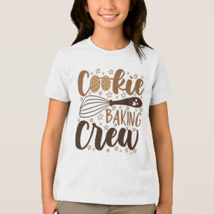 Leuke Cookie Baking Crew Design Tri-Blend Shirt