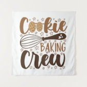 Leuke Cookie Baking Crew Design Wandkleed (Voorkant)