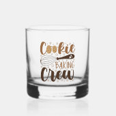 Leuke Cookie Baking Crew Design Whisky Glas (Voorkant)