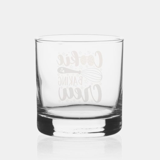 Leuke Cookie Baking Crew Design Whisky Glas (Achterkant)