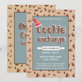 Leuke Cookie uitwisseling kerstfeest Kaart (Voorkant / Achterkant)