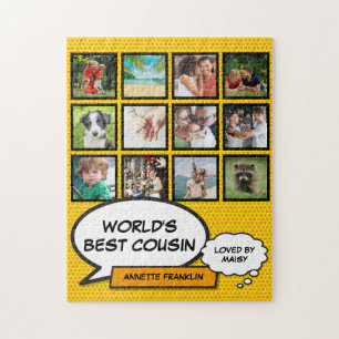 Leuke Cool Cousin Fotocollage Moderne Comic Legpuzzel