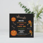 Leuke Cool Halloween Trick or treat Verjaardagsple Kaart (Staand voorkant)