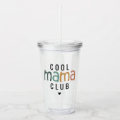 Leuke Cool Mama Club, Mam Gift Acryl Drinkbeker (Voorkant)