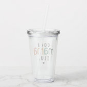 Leuke Cool Mama Club, Mam Gift Acryl Drinkbeker (Achterkant)