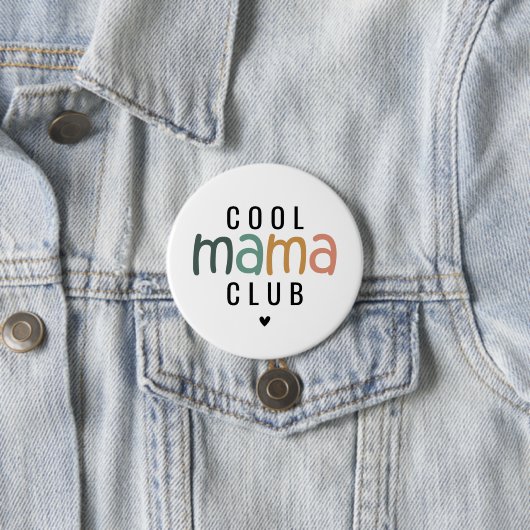 Leuke Cool Mama Club, Mam Gift Ronde Button 7,6 Cm (In situ)