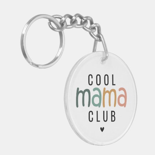 Leuke Cool Mama Club, Mam Gift Sleutelhanger (Voorkant Links)