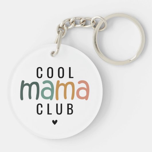 Leuke Cool Mama Club, Mam Gift Sleutelhanger (Achterkant)