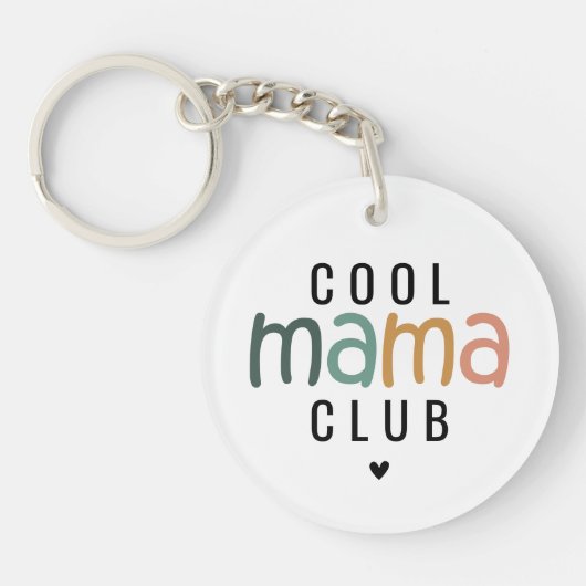 Leuke Cool Mama Club, Mam Gift Sleutelhanger (Voorkant)