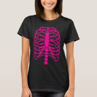 Leuke Cool Pink Skeleton Rib Cage Halloween