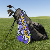 Leuke Coole BOOM Stripboek Superheld Golfhanddoek (Groen)