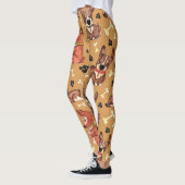 Leuke coole hond thema huisdier lover patroon leggings (Links)