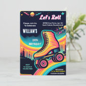 leuke coole jongens meisjes Rolschaatsen 13e verja Kaart (Staand voorkant)