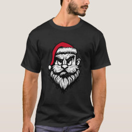 Leuke coole kerstman gezicht Christmas Hipster T-shirt
