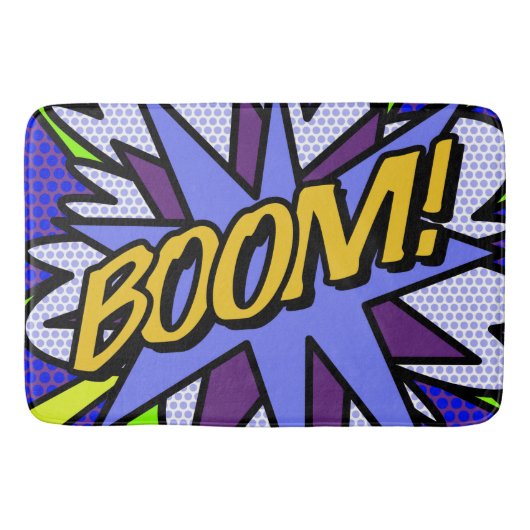 Leuke Coole Moderne Stripboek BOOM Badmat (Voorkant)