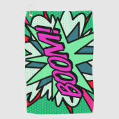 Leuke Coole Stripboek BOOM Modern Golfhanddoek (Voorkant)