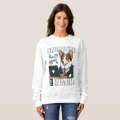 Leuke corgi analist knarsen de cijfers trui (Voorkant volledig)