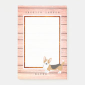 Leuke Corgi Boardwalk Notities Post-it® Notes (Voorkant)