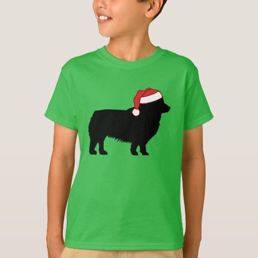 Leuke Corgi Kersthond in Santa Hat Kinder T-shirt (Voorkant)