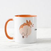 Leuke Corgi mok met bewerkbare naam (Links)