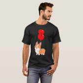 Leuke Corgi Pembroke 8e Verjaardag Kinder Balloon  T-shirt (Voorkant volledig)
