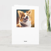 Leuke Corgi Pun Verjaardag Kaart (Achterkant)