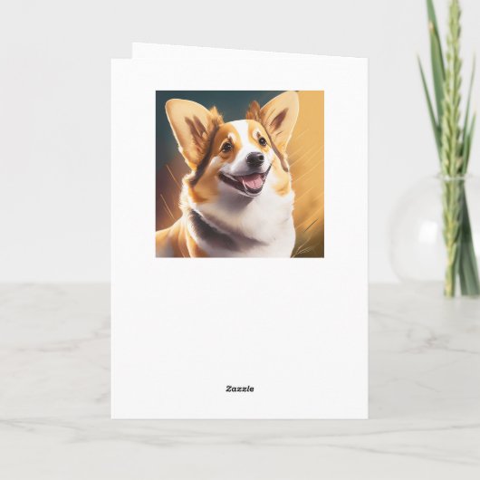 Leuke Corgi Pun Verjaardag Kaart (Achterkant)