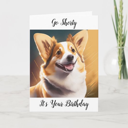 Leuke Corgi Pun Verjaardag Kaart (Voorkant)