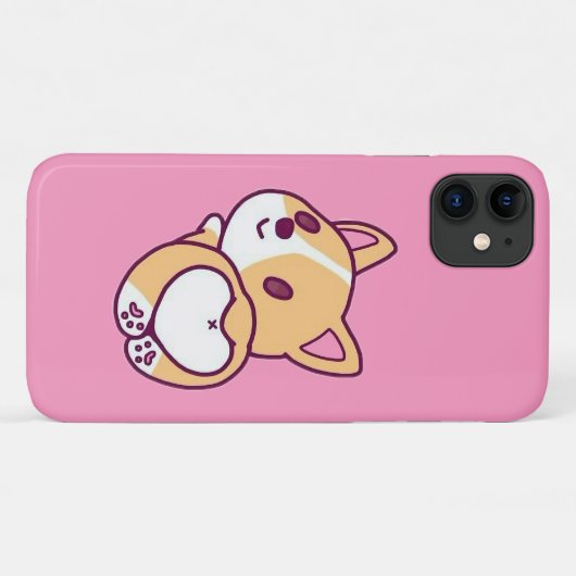 Leuke Corgi Puppy Liefde Case-Mate iPhone Case (Achterkant (horizontaal))