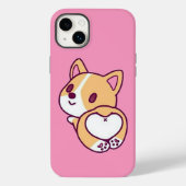 Leuke Corgi Puppy Liefde Case-Mate iPhone Case (Achterkant)
