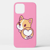 Leuke Corgi Puppy Liefde Case-Mate iPhone Case (Achterkant)
