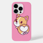 Leuke Corgi Puppy Liefde Case-Mate iPhone Case (Achterkant)