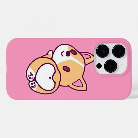 Leuke Corgi Puppy Liefde Case-Mate iPhone Case (Achterkant (horizontaal))