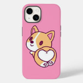 Leuke Corgi Puppy Liefde Case-Mate iPhone Case (Achterkant)