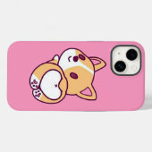 Leuke Corgi Puppy Liefde Case-Mate iPhone Case (Achterkant (horizontaal))
