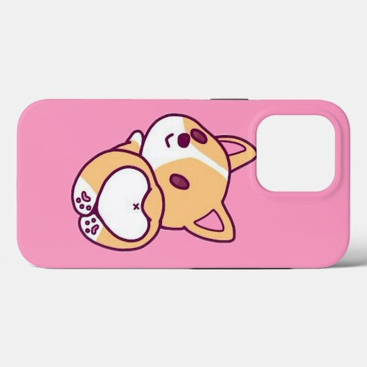 Leuke Corgi Puppy Liefde Case-Mate iPhone Case (Achterkant (horizontaal))