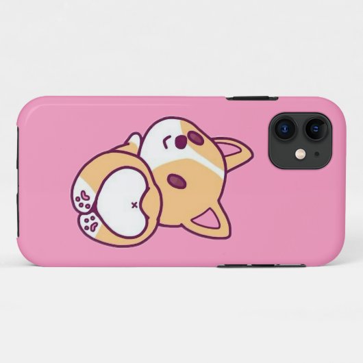 Leuke Corgi Puppy Liefde Case-Mate iPhone Case (Achterkant (horizontaal))