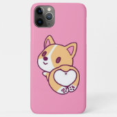 Leuke Corgi Puppy Liefde Case-Mate iPhone Case (Achterkant)