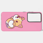 Leuke Corgi Puppy Liefde Samsung Galaxy Hoesje (Achterkant horizontaal)