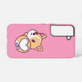 Leuke Corgi Puppy Liefde Samsung Galaxy Hoesje (Achterkant horizontaal)