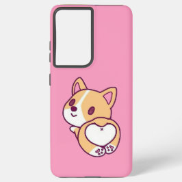 Leuke Corgi Puppy Liefde Samsung Galaxy Hoesje