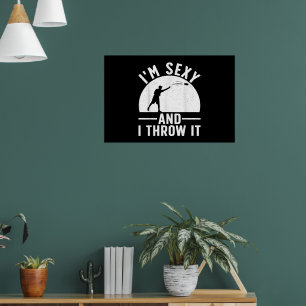 Leuke Cornhole Kunst Cornhole Speler Grasmaaigspel Poster