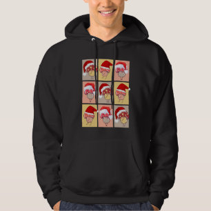 Leuke Cottagecore Santa Kerstmis Paddenstoelen Hoodie