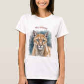 Leuke Cougar Over The Hill Verjaardag Accessoire T-shirt (Voorkant)