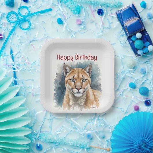 Leuke Cougar Over The Hill Verjaardag Papieren Bordje (Feest)