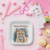 Leuke Cougar Over The Hill Verjaardag Papieren Bordje (Feest)